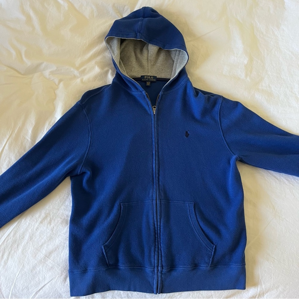 Vintage Polo Ralph Lauren Hoodie - Waffle Texture
